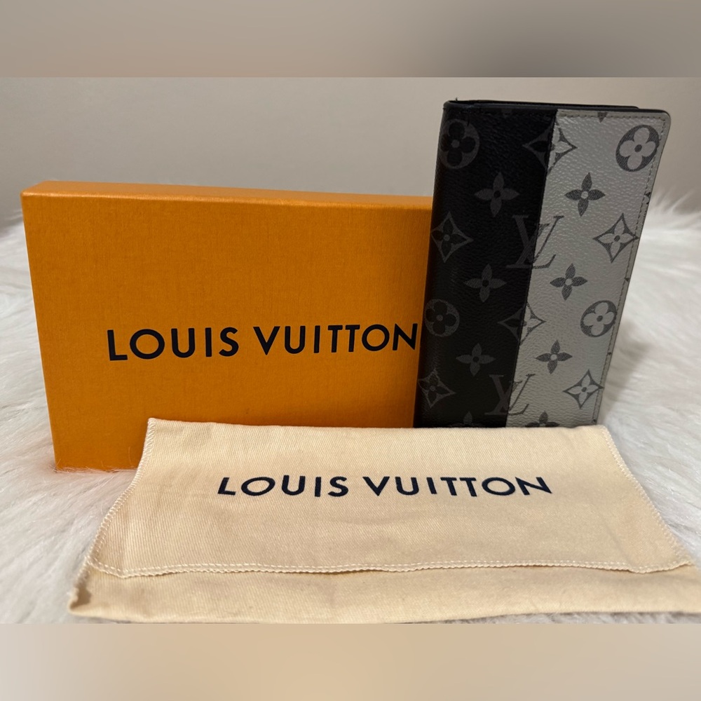 Louis Vuitton Brazza Long Wallet Eclipse Split Li… - image 3